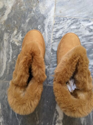 Brown Fur Shoes